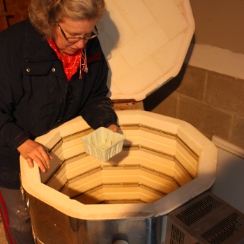 Loading the kiln